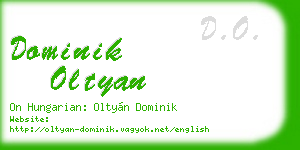 dominik oltyan business card