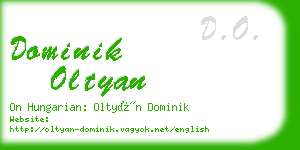 dominik oltyan business card